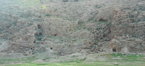 Caves in the Judean wilderness.